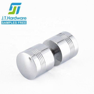 Factory direct sale bathroom hardware sliding door brushed and polish brass shower room glass door knob