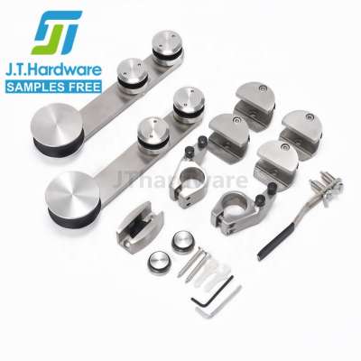 Frameless Stainless Steel 8-12mm Tempered Glass Door Accessories Sliding Door System