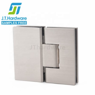 American brass 180 degree  square glass to glass frameless glass door pivot screen shower hinge