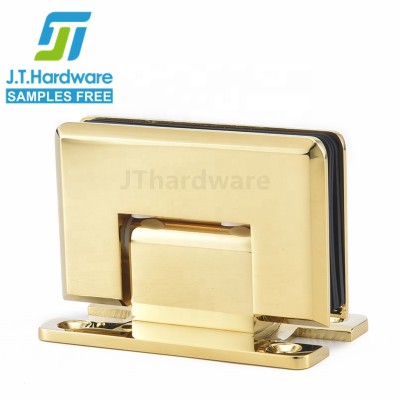 Wall Mounted Frameless Brass 90 Degree Wall To Glass Screen Povit Door Shower Hinge